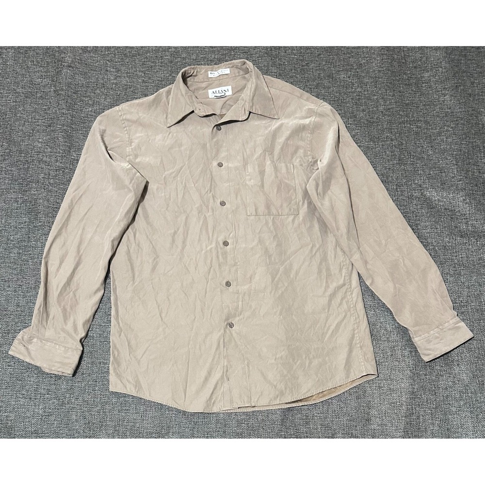 Alfani Men's M Light Brown Long Sleeve Shirt‎